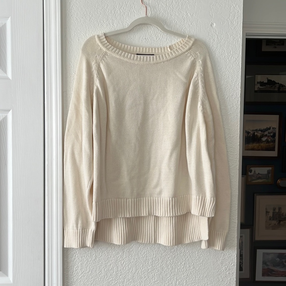 Able lily sweater ecru 1x